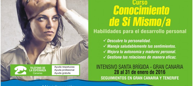 MATRÍCULA CERRADA – Curso “Conocimiento de Sí Mism@”. 1º Módulo Programa Agentes de Ayuda 2016.