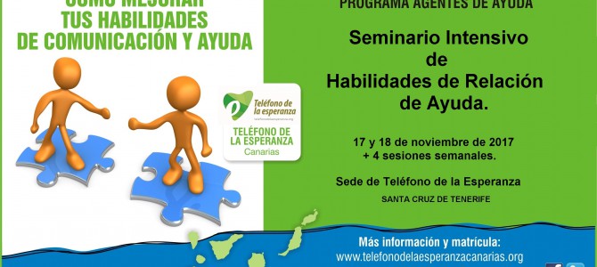 Seminario Intensivo Habilidades de Relación de Ayuda – Tenerife. Semana de la Escucha.