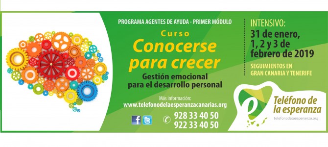 Curso “Conocerse para Crecer”. 1º Módulo Programa Agentes de Ayuda 2019.