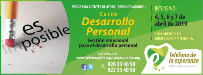 Curso “Desarrollo Personal” – 2º Módulo Programa Agentes de Ayuda 2019