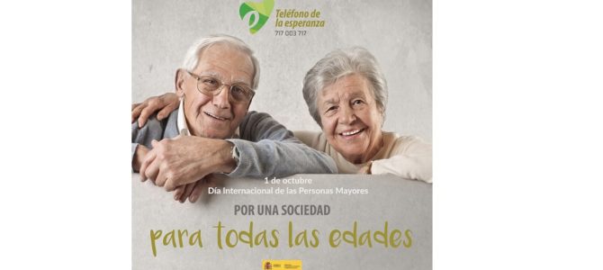 Teléfono de la Esperanza de Canarias en la campaña del 1 de octubre con su proyecto de Mayores