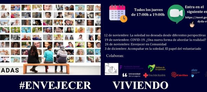 Teléfono de la Esperanza de Canarias comparte experiencias de su proyecto “Escuchando a las personas mayores” en las Jornadas “Envejecer viviendo”